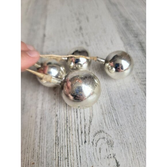 Vintage silver branch pick ornament mercury glass Xmas - Picture 11 of 12